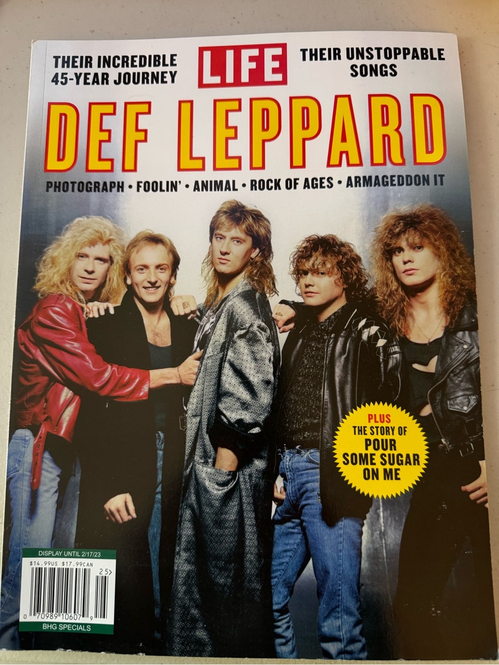 Life Magazine- Def Leppard Special Edition Magazine - Red/Yellow Cover